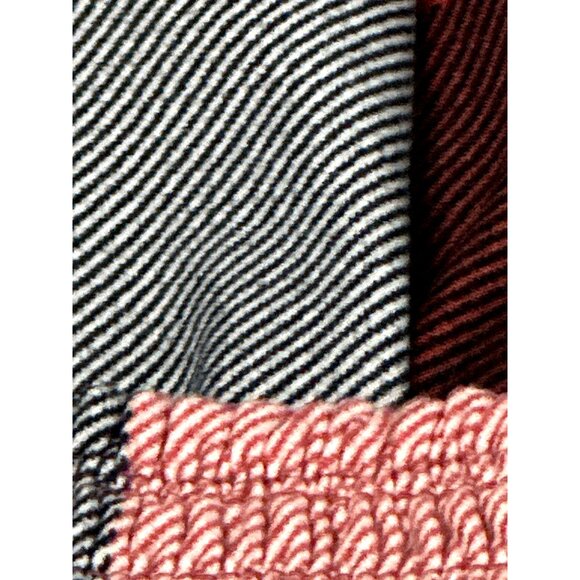 205 Collins Red Plaid Smocked Off Shoulder Flare Mini Dress Cottagecore Westernn - Picture 12 of 12